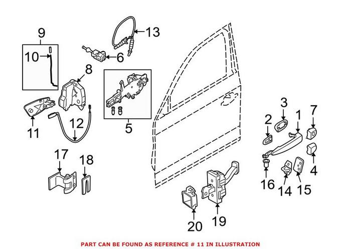 BMW Interior Door Handle 51417144550